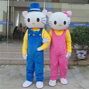 Juguetes <span class=keywords><strong>de</strong></span> peluche Hello Cat Mascot Cosplay Fancy Dress Outfit para adultos Mascot Costume Animal CAT party evento mascota - Product Image 2