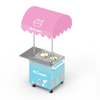 Chariot à glaces et yaourts commercial Miles Gelato Machine, 2 saveurs, en acier inoxydable de qualité alimentaire, facile à utiliser, fournisseur chinois