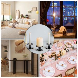 2025 New Arrival <b>Black</b> Candle Holders Living Room Decorative Metal Candle Stand for Pillar Candles - Product Image 6
