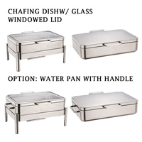 9L Vollformat-Induktions-Chafing Dish aus Edelstahl mit optionalem GN1/1 Speisenbehälter – Buffet-Set für Hotel- und Restaurant-Catering