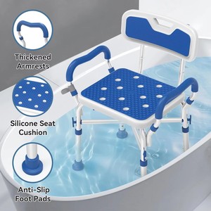 Chaise de douche <span class=keywords><strong>pour</strong></span> personnes âgées réglable en hauteur tabouret de bain médical portable équipement de sécurité de salle de bain <span class=keywords><strong>pour</strong></span> personnes handicapées - Product Image 2