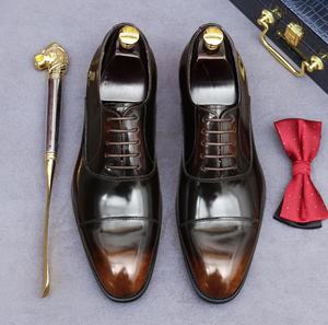 Zapatos Formales de Negocios para Hombre, de Piel Genuina con Diseño Floral, Impermeables, Ligeros, de Caña Alta, con Punta Puntiaguda, Hebilla Británica y Antideslizantes - Product Image 3