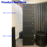 Enceinte Line Array Professionnelle Intérieure et Extérieure Double 8/10 Pouces 820W 3280W avec Crossover Passif 2 Voies