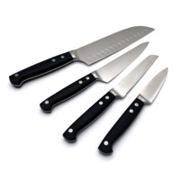 Couteau de chef de 8 pouces en acier inoxydable à haute teneur en carbone Couteau de cuisine de restaurant Couteau de cuisine avec poignée à triple rivet