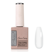 Base Coat pour Nail Art de Qualité Supérieure, Vente en Gros, Fabrication OEM, Tenue 40 Jours, Sans Écaillage, Soak Off, UV LED, Sans HEMA, Sans Toxines, Transparent