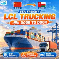 Agent maritime de la Chine vers Oman, transport routier LCL, fret maritime porte-à-porte, dédouanement DDP, service d'expédition