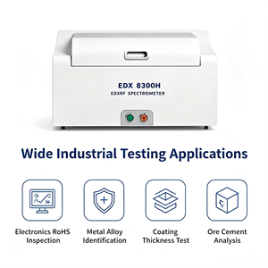 Spectromètre EDXRF sous vide EDX 8300H, analyseur de fluorescence X pour revêtements d'alliages RoHS - Product Image 1