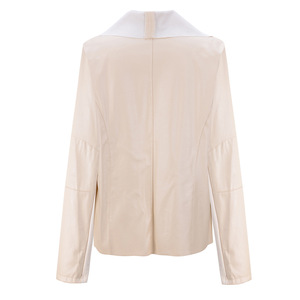 Cappotto nero da donna in finta pelle sintetica giacche corte morbide da <span class=keywords><strong>moto</strong></span> femminili - Product Image 4