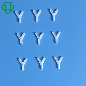JU <b>PP</b> Plastic Y Type Three Way Connector 1.6-12.7mm Transparent For Soft Water And Gas Hoses - Product Image 1