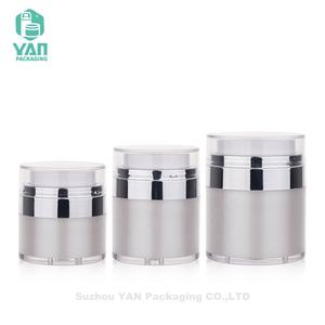 Pot en plastique sans air à double paroi blanc YAN Packaging, 15g, 30g, 50g, recyclable, en acrylique, pour crème pour le visage, fond de teint liquide, soin de la peau - Product Image 6