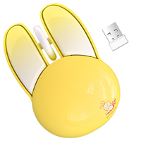 Souris sans fil ergonomique mini pour ordinateur de bureau, souris sans fil Bluetooth 2,4 GHz Mofii M6DM, souris lapin