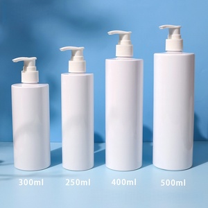 Wholesale Custom 250ml 300ml 400ml <strong>500ml</strong> Capacity Cylindrical PET <strong>Plastic</strong> Pump <strong>Bottles</strong> White Shampoo Packaging <strong>Bottles</strong> - Product Image 1