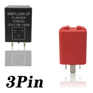 Rơ Le Nhấp Nháy LED 2 3 4 5 8 Pin Cho Xe Hơi Ô Tô Xe Máy Bộ Điều Khiển Nhấp Nháy DRL Mô Đun Nhấp Nháy Cho Đèn Báo Rẽ Led Cục Chớp - Product Image 3