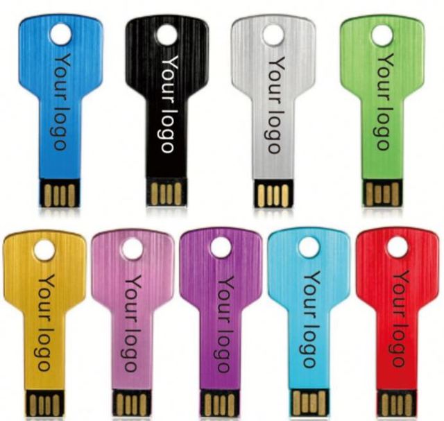 Fast Shipping Custom USB Flash Drive Bulk  1-128 GB Metal Logo Printed with Your Design