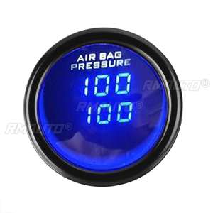 Manómetro de Presión de Aire LED Azul de 2 Pulgadas y 52 mm, Pantalla Digital Doble, Medidor de Presión de Aire + Sensor de 12 V, 0-20 Bares/2 en 1, Medidor de Temperatura del Agua - Product Image 6