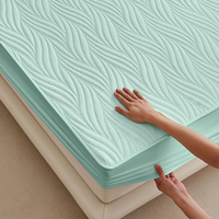 Drap-housse matelassé imperméable pour literie, protège-matelas