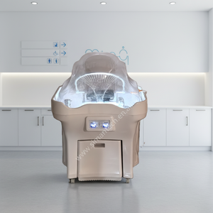 Fauteuil de coiffure Siman Fashion avec bassin de lavage capillaire à circulation d'eau constante, amovible, et lumière à sept couleurs - Product Image 1