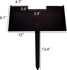 Grave Marker Stand Outdoor Plaque Display Stand with metal stake Grave Decorations for Cemetery