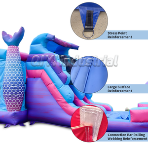 Castillos hinchables comerciales Castillos hinchables grandes con tobogán Casa de rebote inflable con tobogán Combo Castillo de salto para niños - Product Image 3