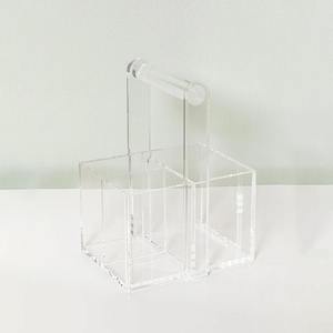 أدوات مائدة بلاستيكية متعددة الاستخدامات, أدوات مطبخ متعددة الاستخدامات ، منظم شوكات من الأكريليك الشفاف لتخزين أواني المطبخ - Product Image 2