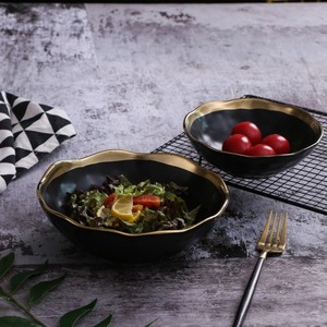 Charger Tấm Gốm Dinner Tấm Với Vàng Cạnh Trang Trí Tấm Với Vàng Rim - Product Image 5