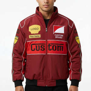 Nouvelle combinaison de course <span class=keywords><strong>F1</strong></span> 2026 pour l'équipe <span class=keywords><strong>Ferrari</strong></span>, idéale pour la moto, les motos tout-terrain, les karts de haute qualité, <span class=keywords><strong>veste</strong></span> brodée avec logo personnalisé - Product Image 2