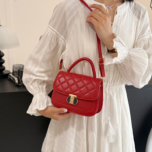Sac à main matelassé pour femme, élégant sac fourre-tout à motif losanges, sac à main chic à poignée supérieure, sac bandoulière de travail pour femme 2026 - Product Image 6