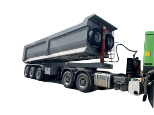 3 ejes Heavy Duty 45 CBM Meter Camión volquete lateral 40 50 60Ton Volquete trasero <span class=keywords><strong>Camiones</strong></span> <span class=keywords><strong>de</strong></span> semirremolque a la venta - Product Image 6