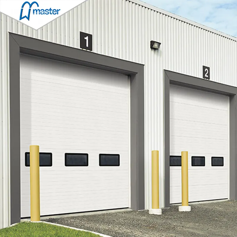 冷凍庫と倉庫用のマスターウェル高品質遮音自動断面Ovrhead産業用ドックドア