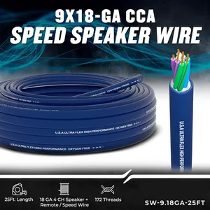 Manufacturer 9 Conductor Speedwire Car OFC Wire Cable Audio Use Professional Low Noise Speaker Audio Cable