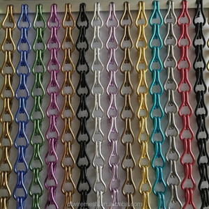 Cortina Decorativa de Cadena Metálica para Separador de Ambientes, Malla de Eslabones de Aluminio para Decoración de Hoteles y Oficinas - Product Image 1