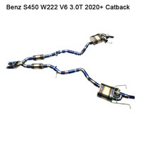 Tuyaux d'échappement en titane Offre Spéciale pour Mercedes Benz S400 S450 W222 3.0T voitures 2019 + modèle nouvelles pièces de rechange automatiques accessoires de voiture