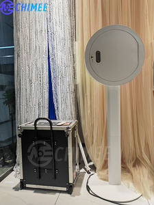 บูธถ่ายภาพวงแหวนอะคริลิคพร้อมกระจกสำหรับ iPad, DSLR ควบคุมผ่านแอพและรีโมท ไฟ LED สำหรับงานแต่งงาน ปาร์ตี้ ถ่ายเซลฟี่  ขาย - Product Image 3