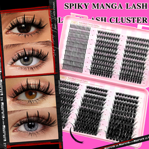 ขนตาปลอมแบบกลุ่ม Abonnie Soft Natural Cashmere ใช้ซ้ำได้ ขนตาแบบแมนจู ชุดขนตาปลอมแบบกลุ่ม รับทำโลโก้ตามสั่ง - Product Image 4