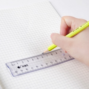 Juego de reglas de dibujo de escala Flexible de PVC de 20cm herramientas de medición de plástico para escuela y oficina estacionarias - Product Image 4