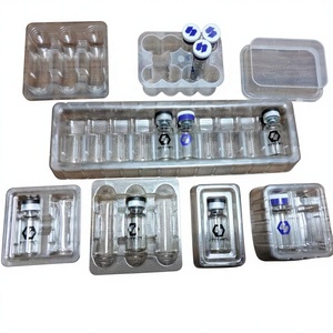 Bandeja <span class=keywords><strong>de</strong></span> plástico con 1 ranura para 2, 3, 4, 5, 6 o 10 viales <span class=keywords><strong>de</strong></span> 3 ml para envasado <span class=keywords><strong>de</strong></span> péptidos, inserto para botella cosmética - Product Image 1