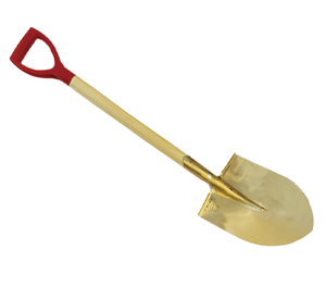 Pala <span class=keywords><strong>de</strong></span> punta sin chispas hecha <span class=keywords><strong>de</strong></span> bronce <span class=keywords><strong>de</strong></span> berilio y bronce <span class=keywords><strong>de</strong></span> aluminio con mango <span class=keywords><strong>de</strong></span> madera contra incendios - Product Image 1