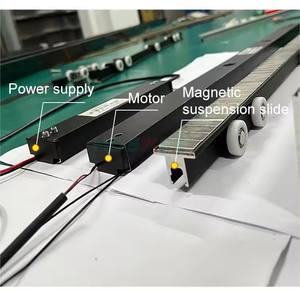 Dekorasyon için alüminyum ve cam Modern giriş kapıları ile iç otomatik manyetik sürgülü kapı sistemi - Product Image 6