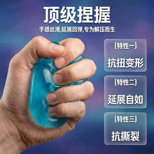 Ice <b>Cube</b> Squeezing <b>Toy</b> TPR Material Geometric Shape Fidget <b>Toy</b> For Ages 14+ Unisex - Product Image 3