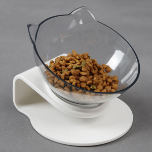 Bol double pour chat, bol à nourriture et à eau pour animaux de compagnie, surélevé, antidérapant, avec support surélevé - Product Image 1