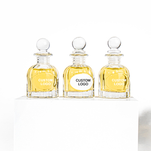 50ml 100ml Princesse Tête <span class=keywords><strong>Demi</strong></span> Ronde Aromathérapie Bouteilles Diffuseur Bouteilles En Verre avec Roseau <span class=keywords><strong>et</strong></span> Couvercles - Product Image 6