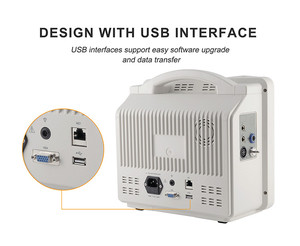 BPM-M1215 Monitor pasien tanda Vital portabel 6 jenis parameter monitor pasien multi parameter dokter hewan
