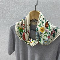 Direct van de fabriek: 65*65cm zijden sjaals & shawls, designer dames nekdoek, foulard, op maat bedrukt vierkant sjaaltje voor vrouwen