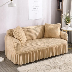 Housse de fauteuil 1 place de style européen avec jupe housse de canapé extensible housse de canapé élastique pour salon - Product Image 5