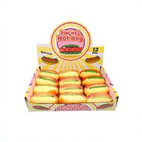 Jouet Squishy en forme de hot-dog pour soulager le stress et l'anxiété, design réaliste de pain à hot-dog, unisexe, à partir de 14 ans