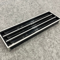 Diffuseurs de grille linéaire multifonction en alliage d'aluminium et ABS, durables, pour plafond, avec fentes réglables