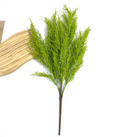 5 Têtes Salon Maison Bonsaï Décoration Ornement Artificielle Plante Verte Bundle Cyprès Branche De Pin