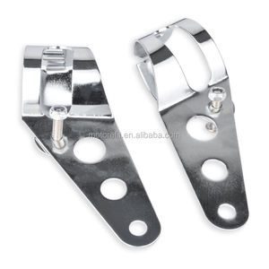 Piezas de motocicleta, soporte de faro delantero modificado para motocicleta para Harley Prince, soporte de Faro de aleación de aluminio - Product Image 4