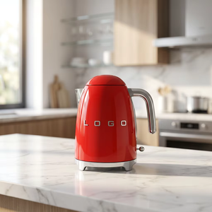 Bouilloire électrique sans fil rétro <span class=keywords><strong>SmeG</strong></span> KLF03 1,7 L, série vintage multicolore en acier inoxydable pour la maison moderne et l'utilisation en voiture - Product Image 5