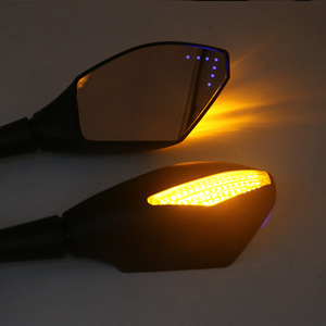 2 rétroviseurs LED avec clignotants intégrés pour motos – Systèmes essentiels pour la carrosserie de moto - Product Image 4